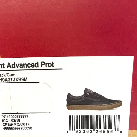 VANS TNT Advanced Pro Canvas Black Gum - Picture 10 of 10